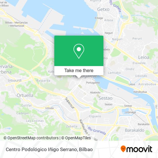 mapa Centro Podológico Iñigo Serrano