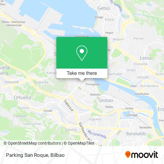 Parking San Roque map