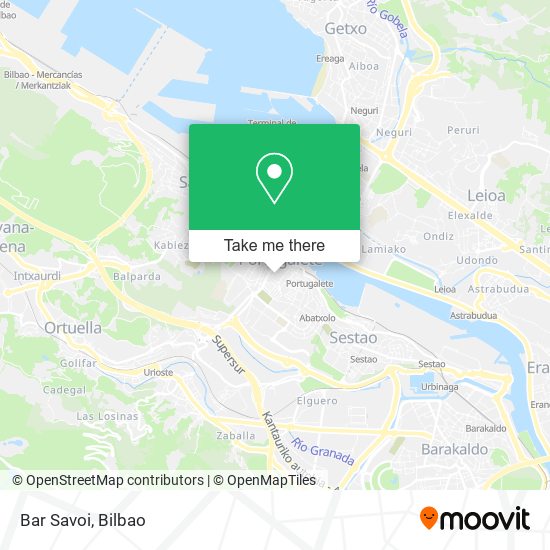 mapa Bar Savoi