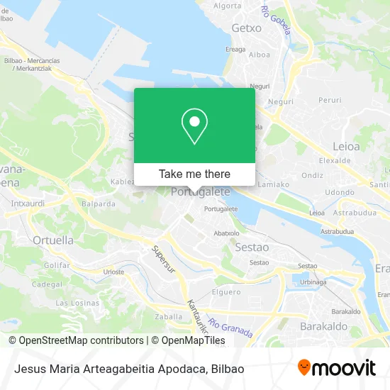 Jesus Maria Arteagabeitia Apodaca map