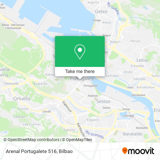 Arenal Portugalete 516 map