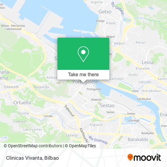 Clinicas Vivanta map