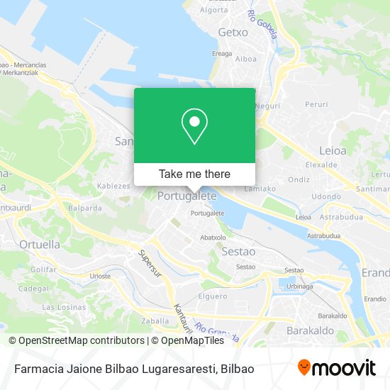 Farmacia Jaione Bilbao Lugaresaresti map