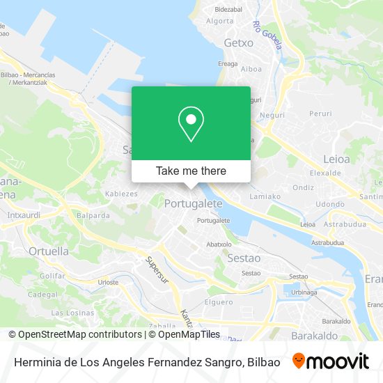 Herminia de Los Angeles Fernandez Sangro map