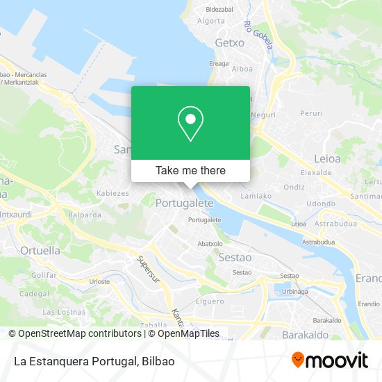La Estanquera Portugal map