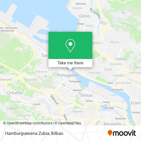 mapa Hamburgueseria Zubia