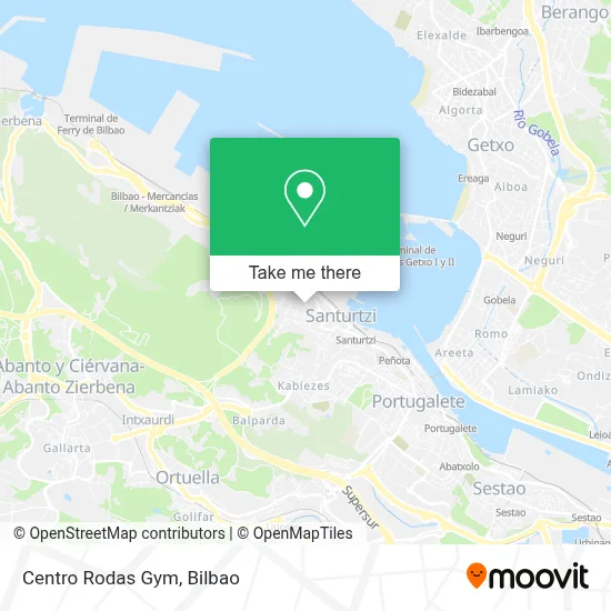 Centro Rodas Gym map