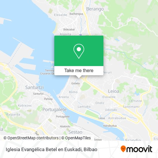 mapa Iglesia Evangélica Betel en Euskadi