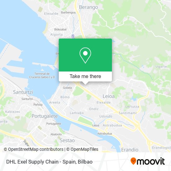 DHL Exel Supply Chain - Spain map