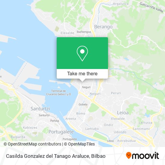 Casilda Gonzalez del Tanago Araluce map