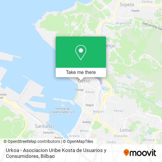 Urkoa - Asociacion Uribe Kosta de Usuarios y Consumidores map