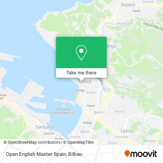 Open English Master Spain map