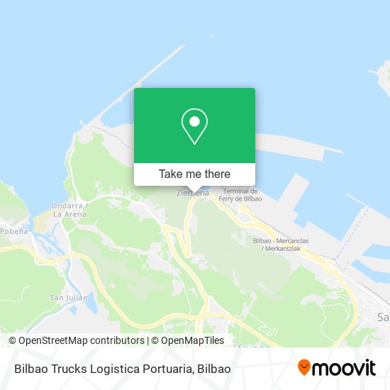 mapa Bilbao Trucks Logistica Portuaria