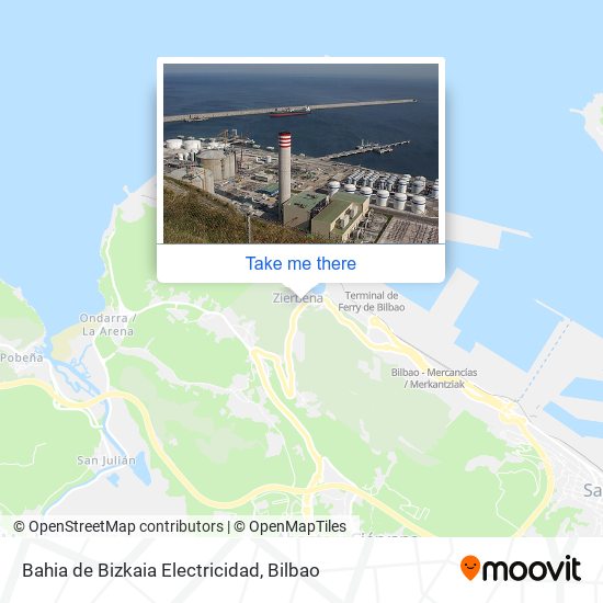 mapa Bahia de Bizkaia Electricidad