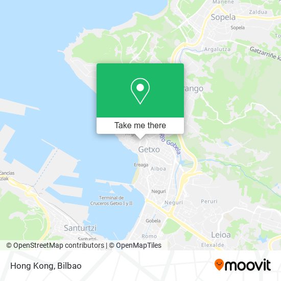 mapa Hong Kong