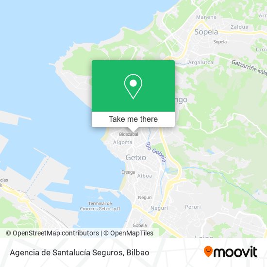 mapa Agencia de Santalucía Seguros