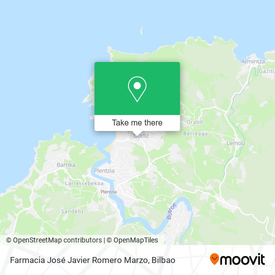 Farmacia José Javier Romero Marzo map