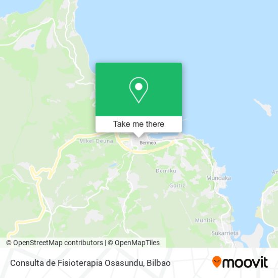 Consulta de Fisioterapia Osasundu map