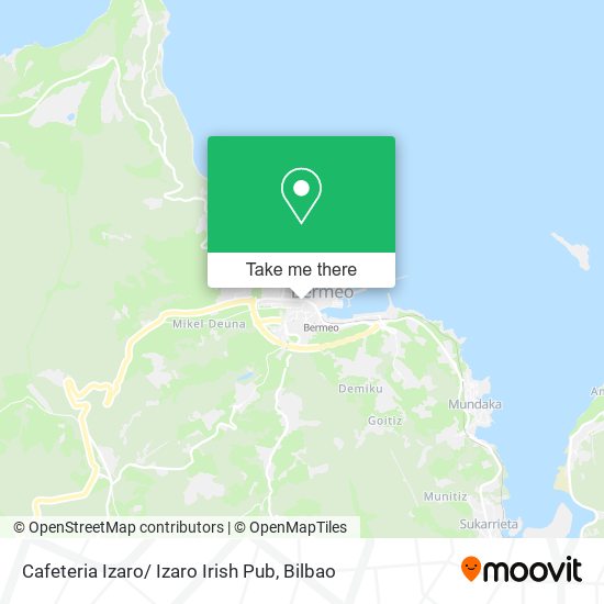 mapa Cafeteria Izaro/ Izaro Irish Pub