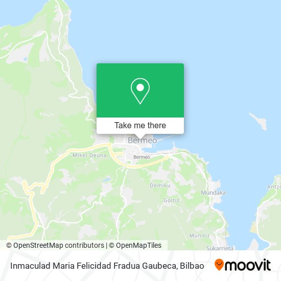 Inmaculad Maria Felicidad Fradua Gaubeca map