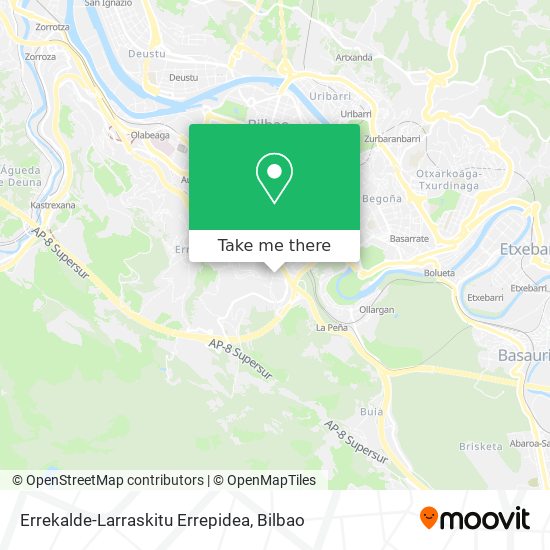 Errekalde-Larraskitu Errepidea map