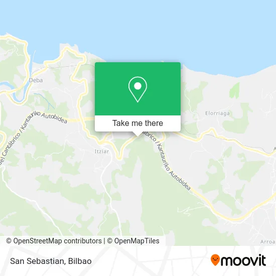 San Sebastian map