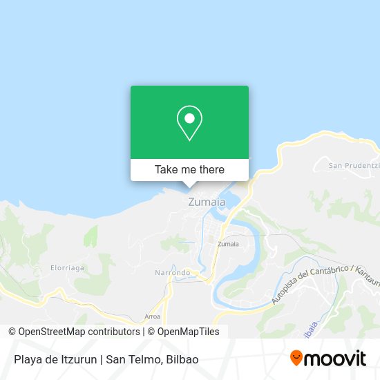 Playa de Itzurun | San Telmo map