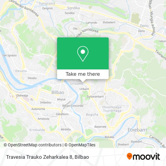 Travesia Trauko Zeharkalea 8 map