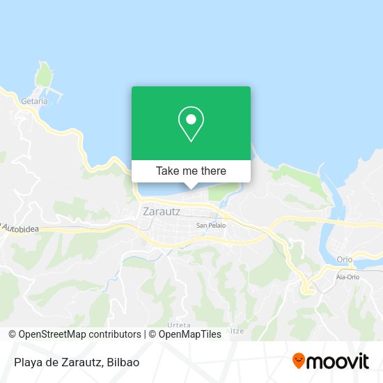 Playa de Zarautz map