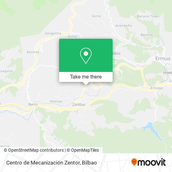 Centro de Mecanización Zentor map