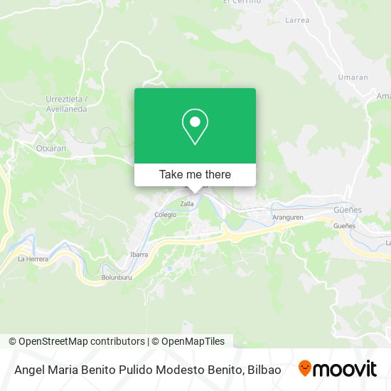 Angel Maria Benito Pulido Modesto Benito map