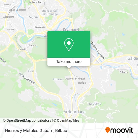 Hierros y Metales Gabarri map