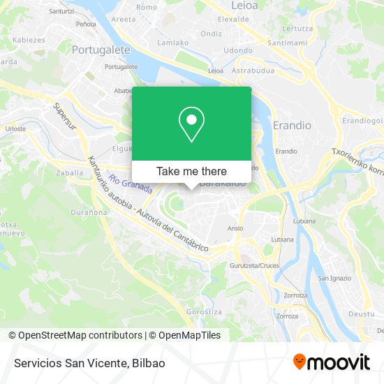 Servicios San Vicente map