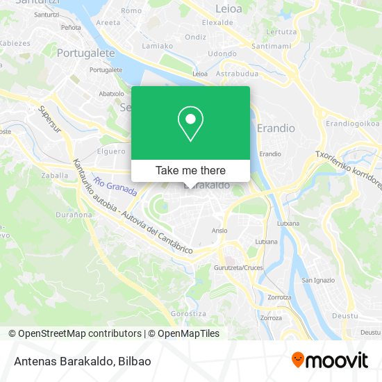 Antenas Barakaldo map