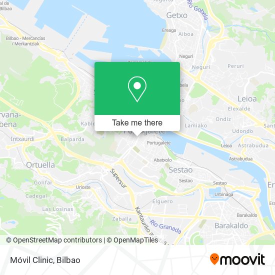 Móvil Clinic map