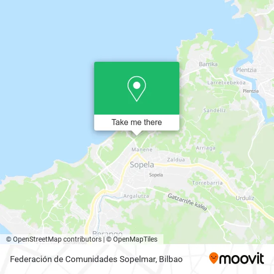 mapa Federación de Comunidades Sopelmar