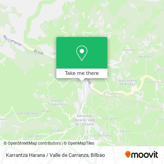 Karrantza Harana / Valle de Carranza map