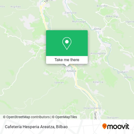 Cafetería Hesperia Areatza map