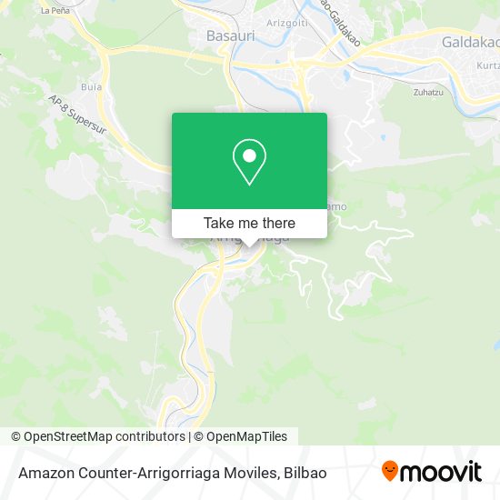 Amazon Counter-Arrigorriaga Moviles map