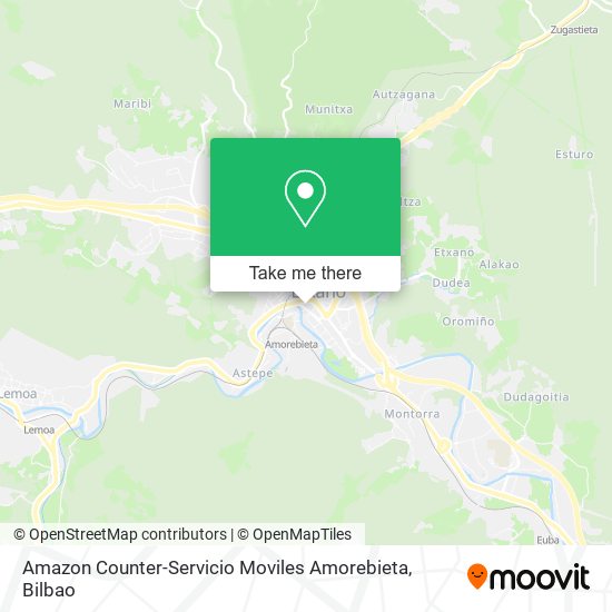 Amazon Counter-Servicio Moviles Amorebieta map