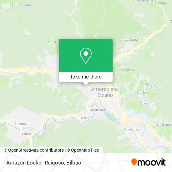 Amazon Locker-Raigoso map