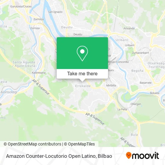 mapa Amazon Counter-Locutorio Open Latino