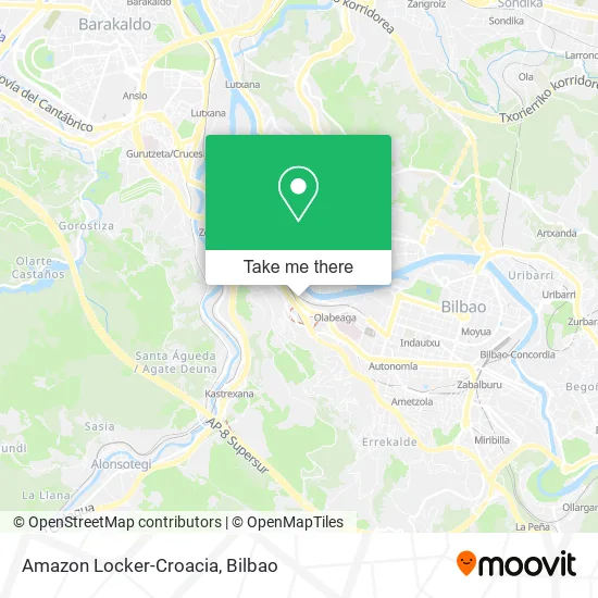 Amazon Locker-Croacia map