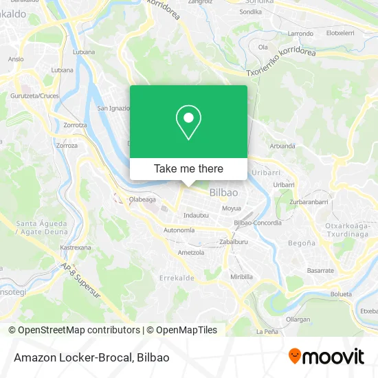 Amazon Locker-Brocal map