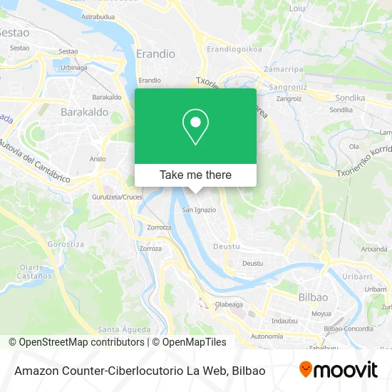 Amazon Counter-Ciberlocutorio La Web map