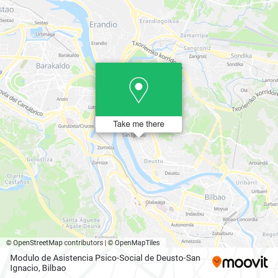 Modulo de Asistencia Psico-Social de Deusto-San Ignacio map