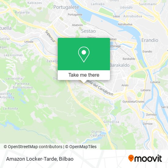 Amazon Locker-Tarde map