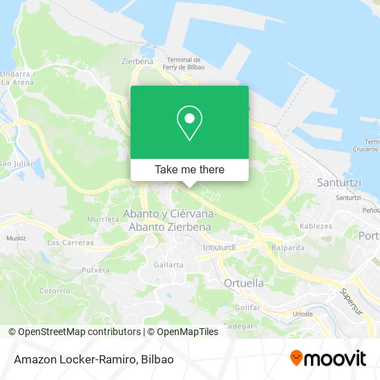 Amazon Locker-Ramiro map