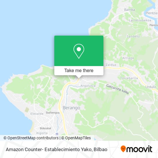 Amazon Counter- Establecimiento Yako map