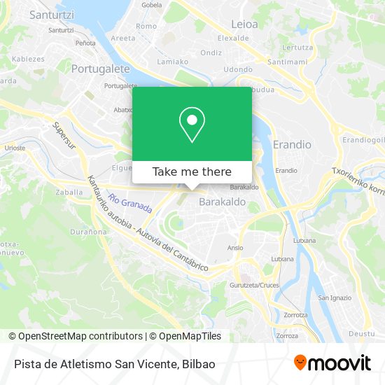 Pista de Atletismo San Vicente map